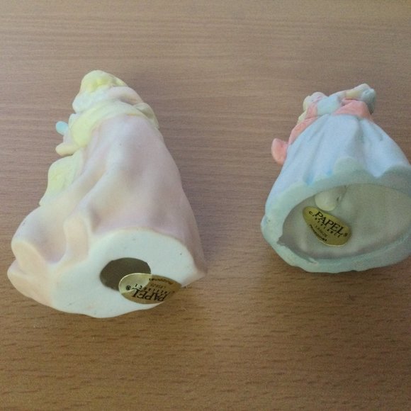 Two PAPEL Freelance Philippines small ceramic figurines ornaments Christmas - Picture 3 of 3